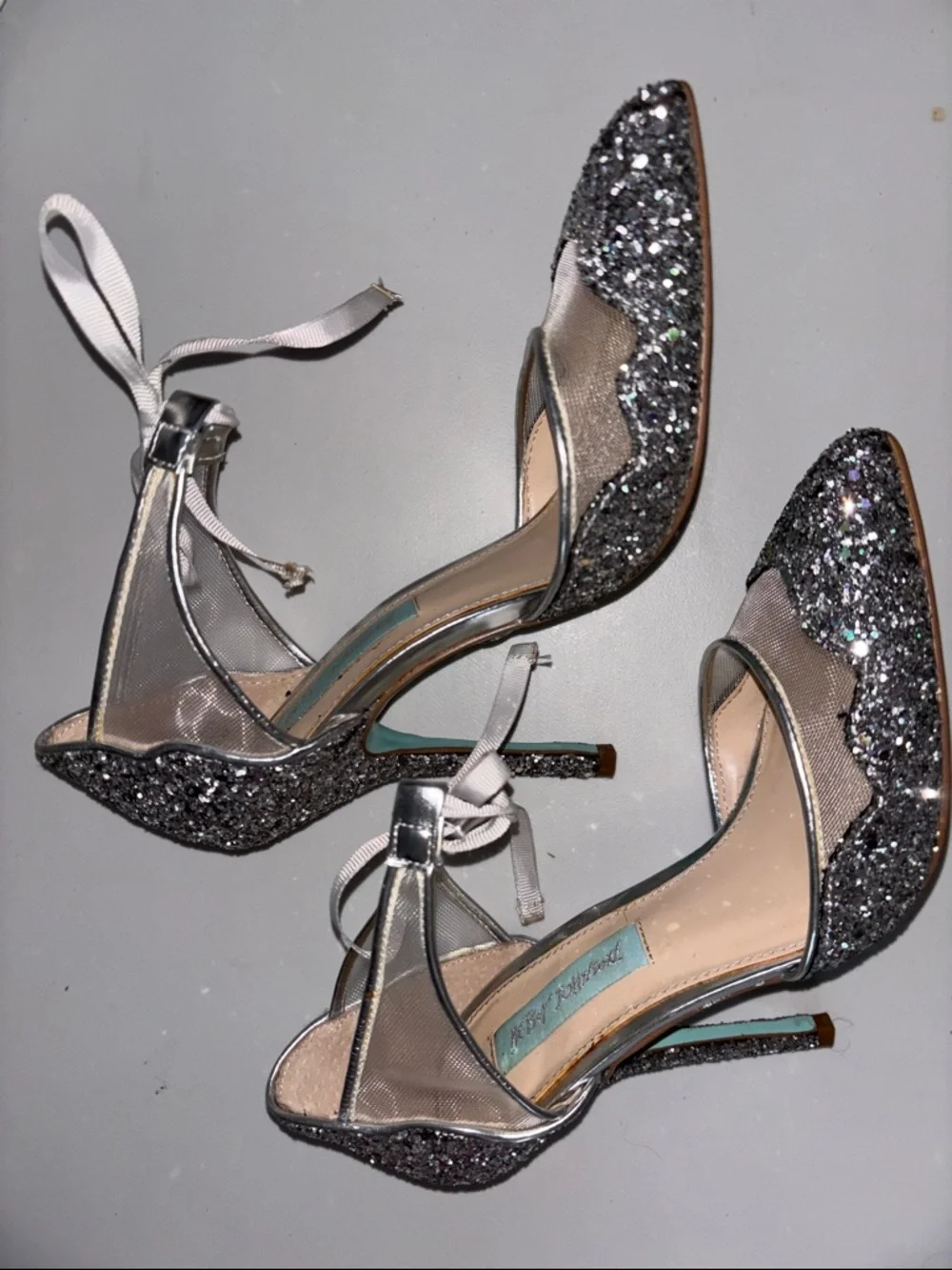 Betsy Johnson Glitter Heels - Picture 2 of 6